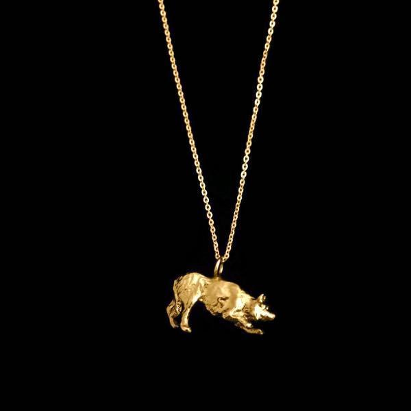 Border collie necklace hotsell